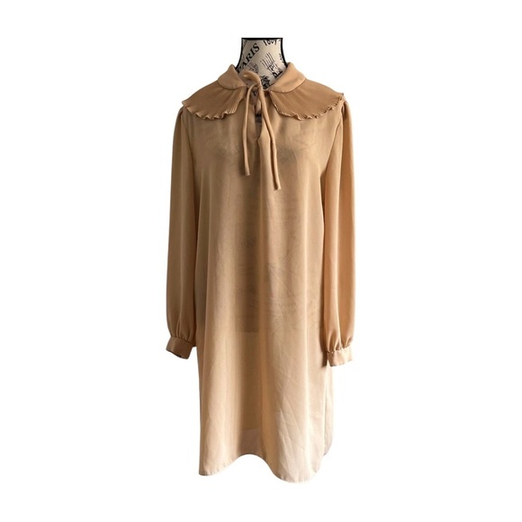 Vintage 70s Matinée Sheer Dress – Flowy Boho Fit – One Size S–L - Picture 5 of 7